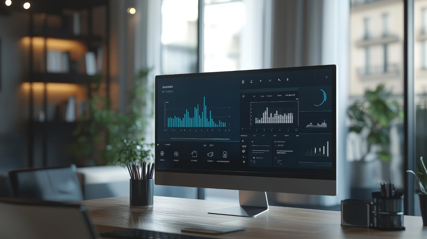 Analytics dashboard showing website performance metrics